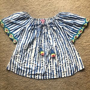 EUC Lilly Pulitzer Sain Top in Bay Striped